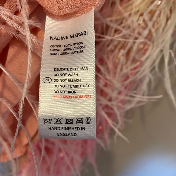 Nadine Merabi Cassie Sunset Feather Mini Dress - Picture 11 of 11